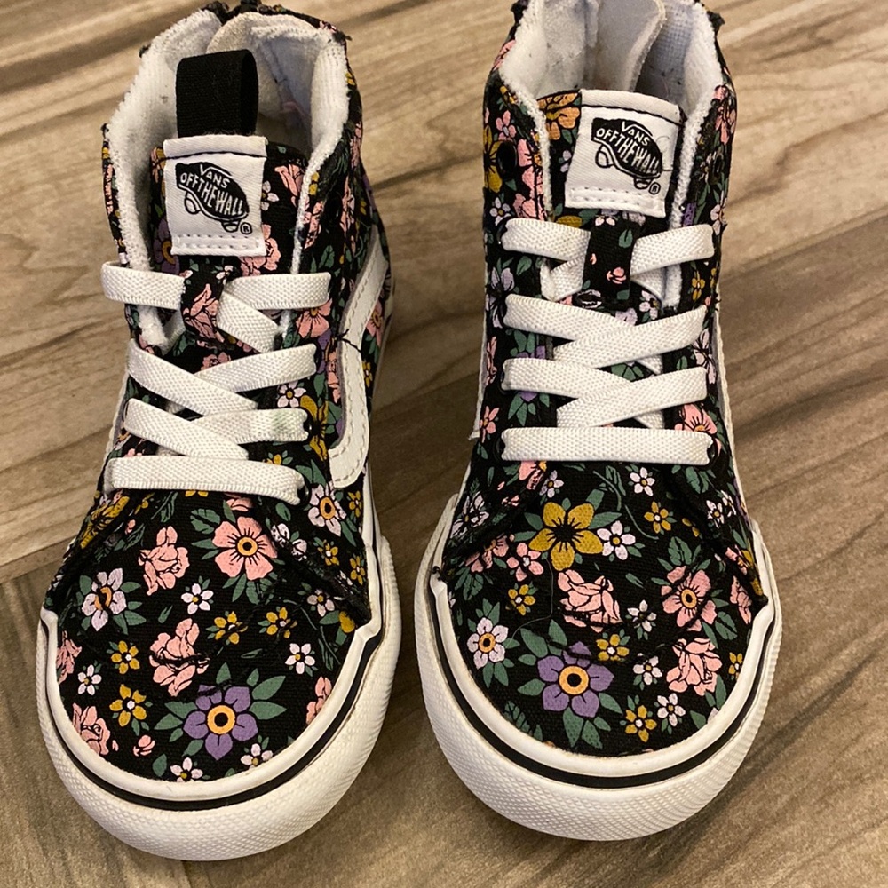 Vans floral high tops